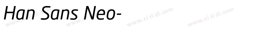 Han Sans Neo字体转换